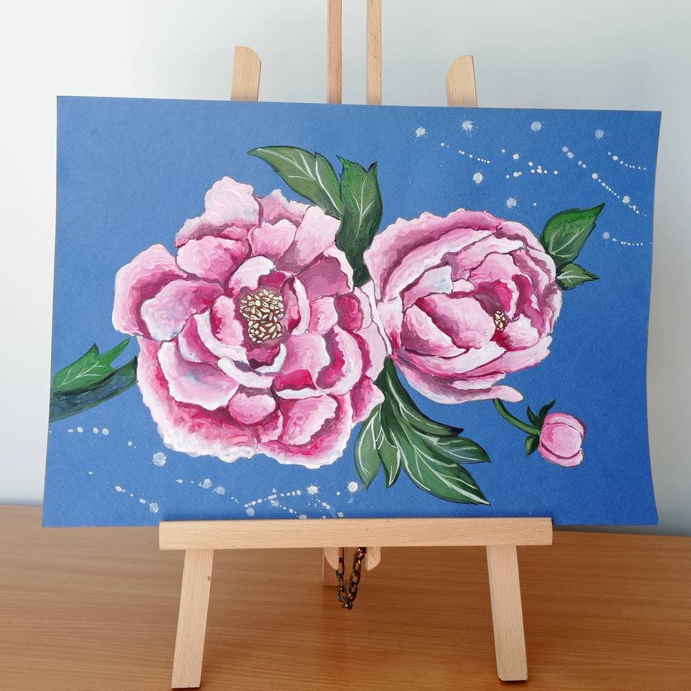 Branch of peonies