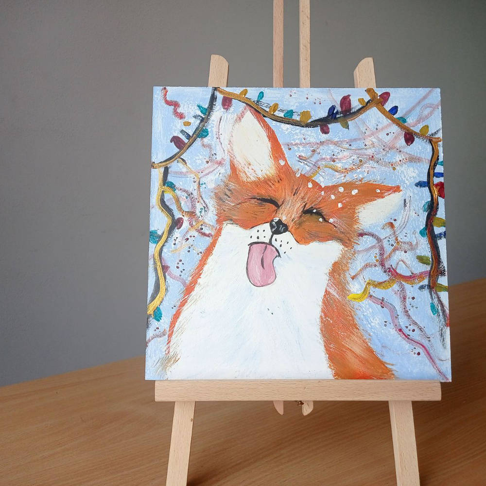 Cheerful fox