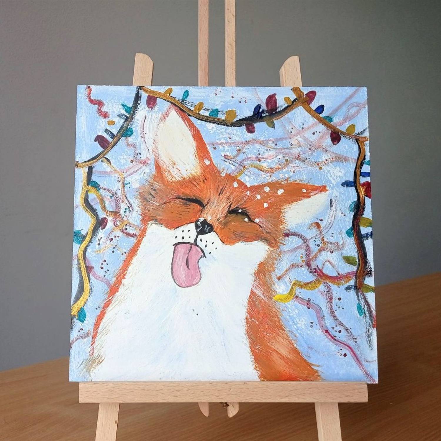 Cheerful fox