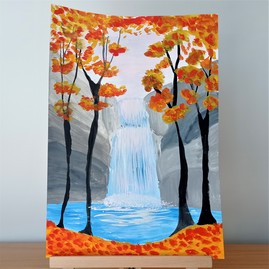 Autumn waterfall