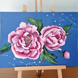 Branch of peonies